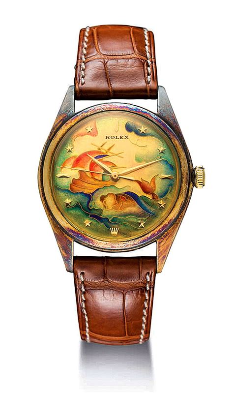 rolex watch cloisonnè|First Rolex Cloisonné Dial Watch from 1949.